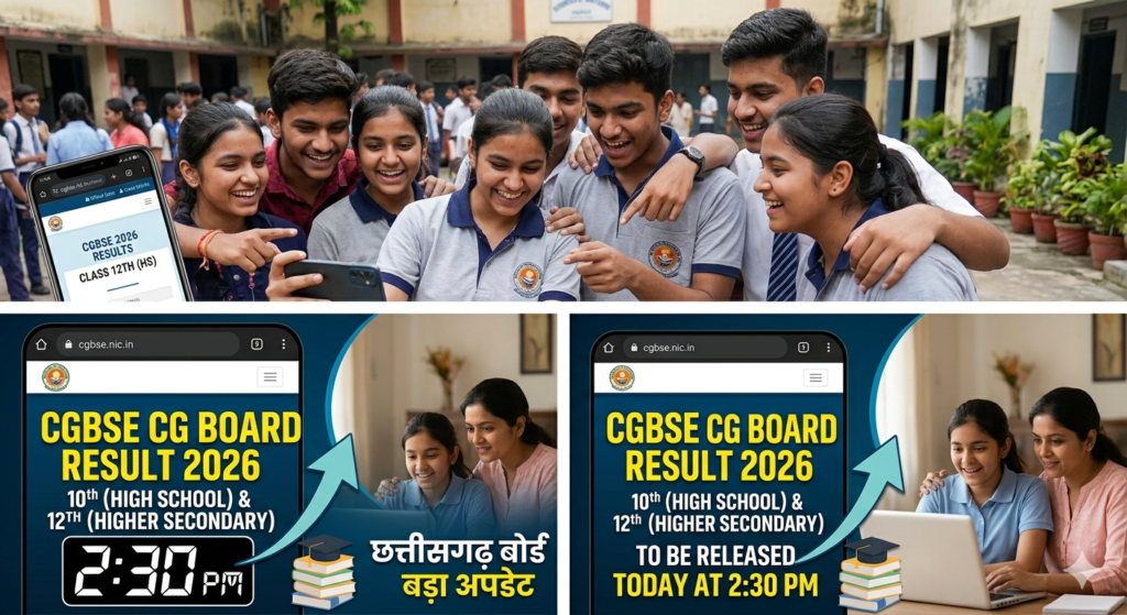 CG Board Result 2026 10th 12th Scorecard Check Online
