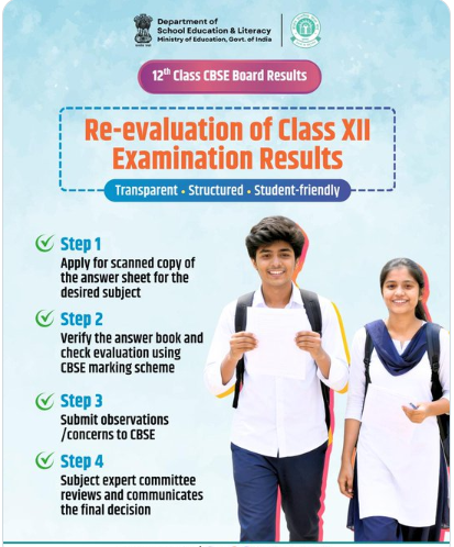 CBSE Revaluation Form 2026 New 4 Step Process Official Tweet
