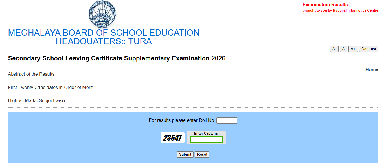 MBOSE SSLC Supplementary Result 2026 ऑनलाइन कैसे चेक करें?