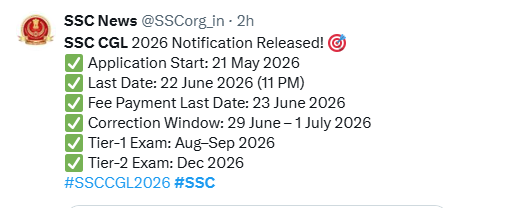 SSC CGL Post Preference 2026 Salary and Vacancy Tabl