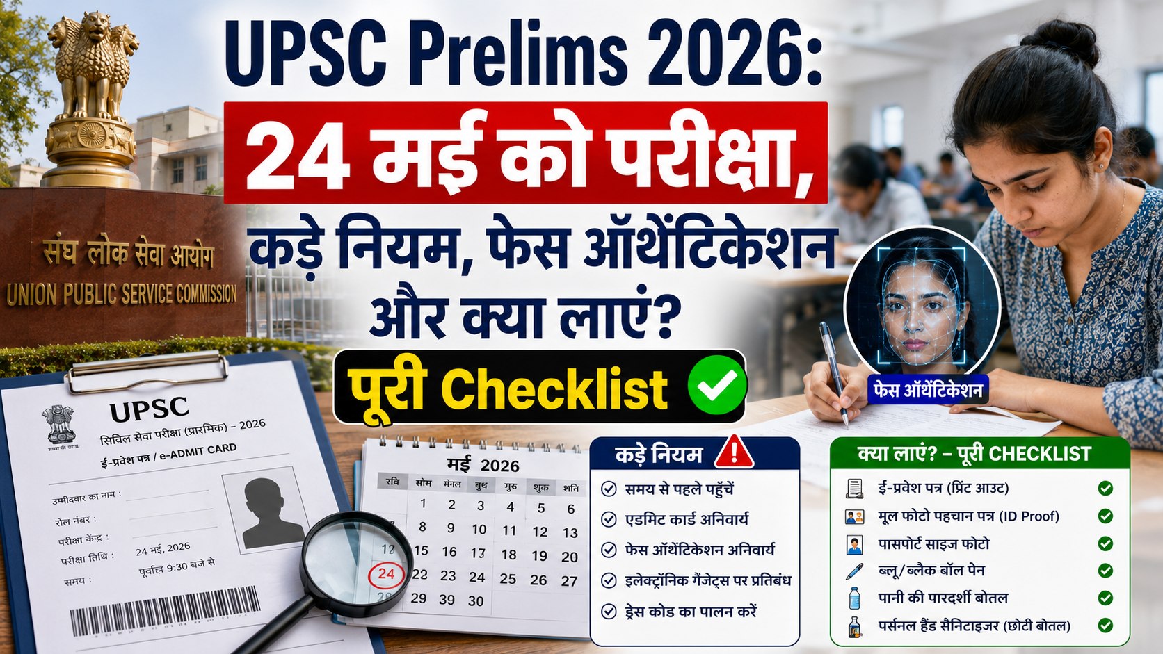 UPSC Prelims 2026 Admit Card and Exam Guidelines